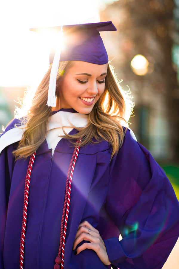 This chilly JMU grad session left us frozen, but golden light made the photos look like it was summer!
